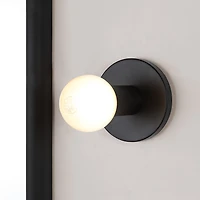 Thessa 5" Matte Black 1-Light Wall Sconce