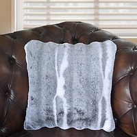 Chinchilla Coussin imitation de fourrure