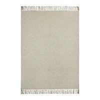 Jeté « Curtis » en coton tissé beige
