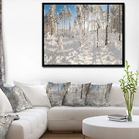 Winter Snow Covered Wood  Wall Art