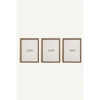 Oleka Safari Mini Framed Canvas Wall Art, Set of 3 - Oak Frame