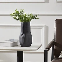 Vase Nocera en grès céramique noire