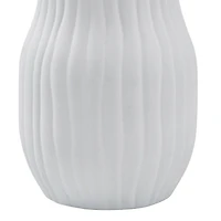 Vase Criley en grès céramique blanche