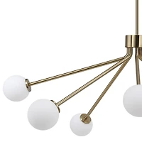 Mundo 46" Wide 7-Light Chandelier, Champagne