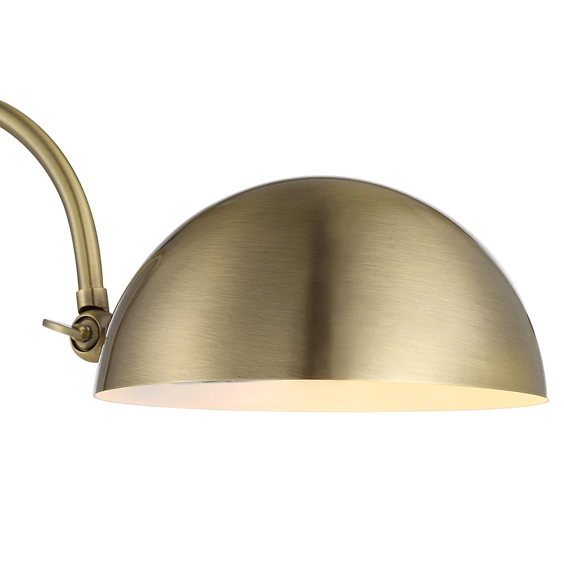Lampe de table Volos en fer poli blanc