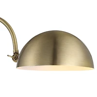 Lampe de table Volos en fer poli blanc