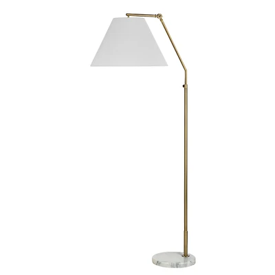 Claire Antqiue Brushed Brass Floor Lamp