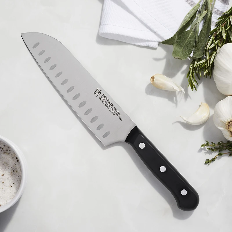 Henckels Santoku Solution Couteau avec alvéoles de 7 po