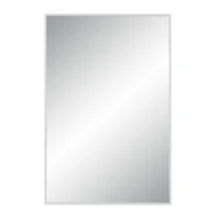 Orchid 35.5" Tall Rectangular Mirror, Matte White