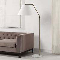 Claire Antqiue Brushed Brass Floor Lamp
