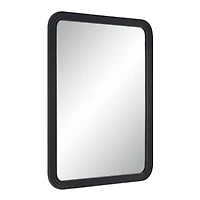 Nolana 40" Tall Rectangular Mirror, Textured Matte Black