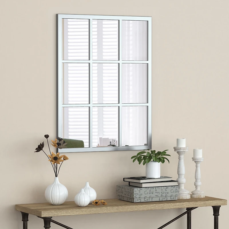 Miroir style fenêtre à carreaux « John