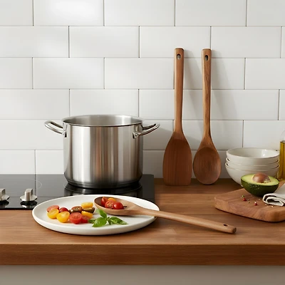 JS GOURMET Ensemble d'ustensiles en bois d'acacia, 3 pièces