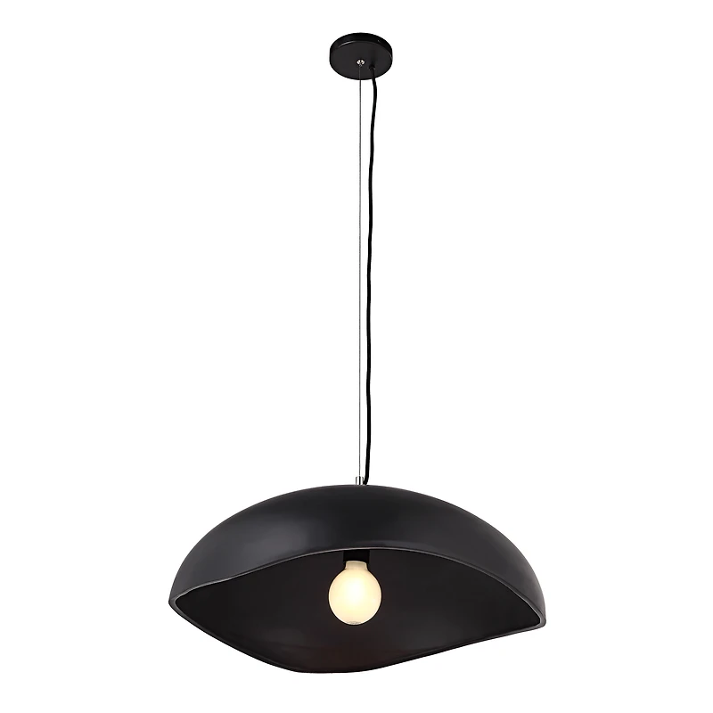 Filomena 22" Wide 1-Light Chandelier, Matte Black