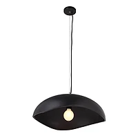 Filomena 22" Wide 1-Light Chandelier, Matte Black