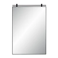 Titel 36" Tall Rectangular Mirror, Matte Black