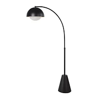 Cooke 65 - 75" Tall Matte Black Floor Lamp with Shade