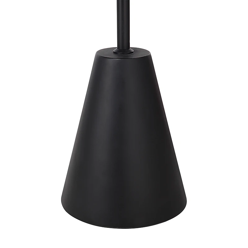 Lampadaire Cooke couleur noir mat avec abat-jour