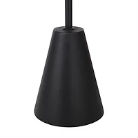 Lampadaire Cooke couleur noir mat avec abat-jour