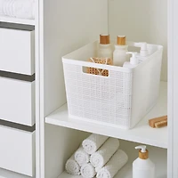 Weave Storage Basket - White