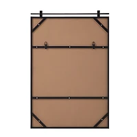 Titel 36" Tall Rectangular Mirror, Matte Black