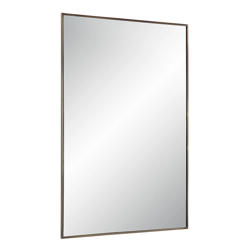Miroir rectangulaire Cider en bronze brossé