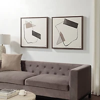 Art mural Lacadie sur toile de 30 po de largeur avec cadre en bois