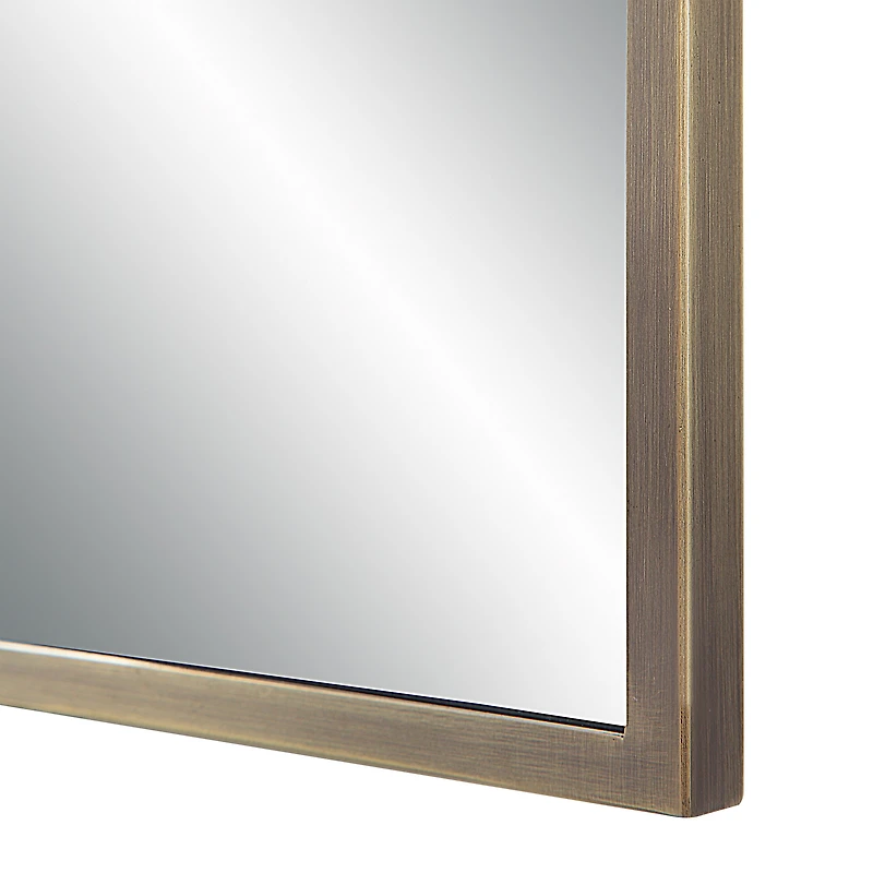 Miroir rectangulaire Cider en bronze brossé