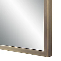 Miroir rectangulaire Cider en bronze brossé