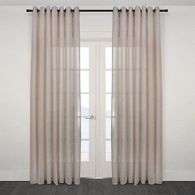 Palma Extra Wide Jacquard Sheer Grommet Panel