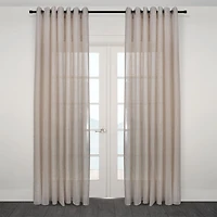 Palma Extra Wide Jacquard Sheer Grommet Panel