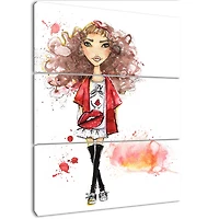 Fashionable Teenage girl   Canvas Wall Art
