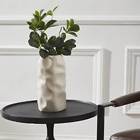 Vase Hermione en grès céramique crème