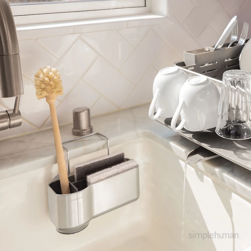 simplehuman Sink Caddy, Brushed Stainless Steel