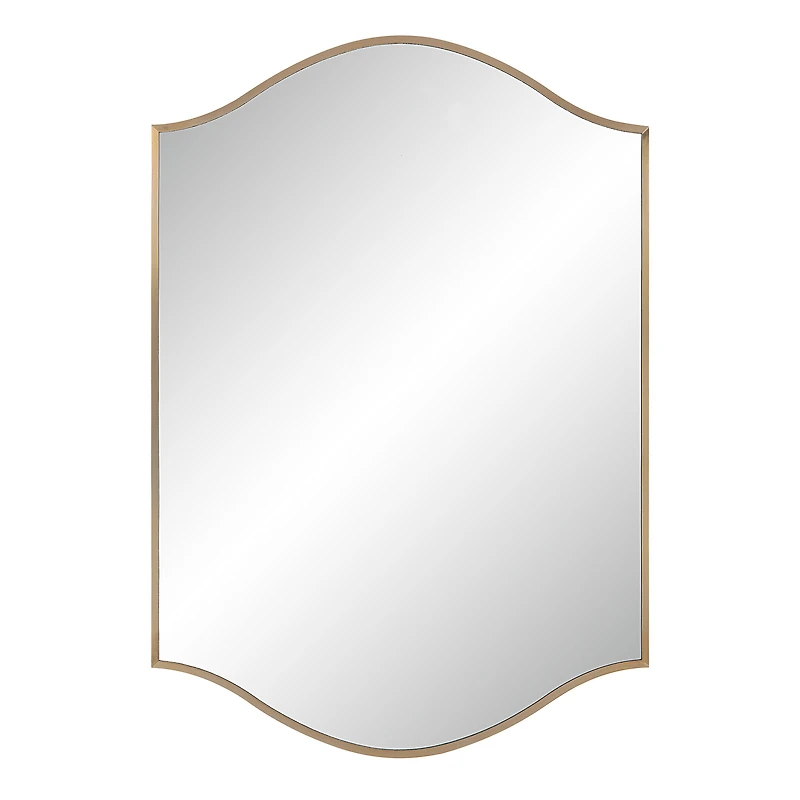 Florianne 36" Tall Rectangular Arch Mirror, Champagne