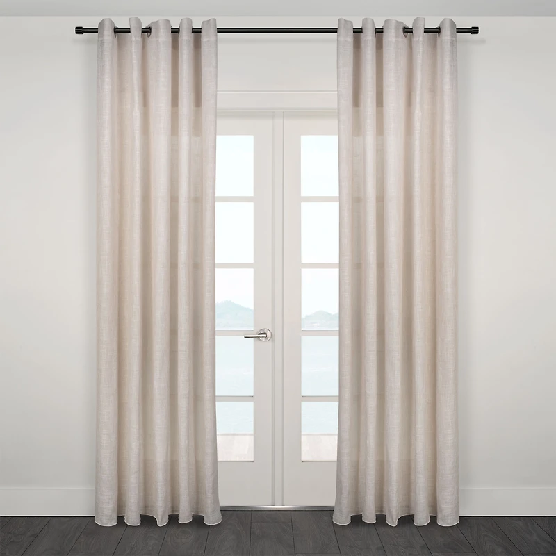 Spezia Heavy Semi Sheer Grommet Curtain