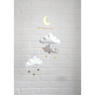 Cloud & Star Mobile - White