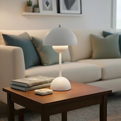 Suzy Dome Table Lamp - White