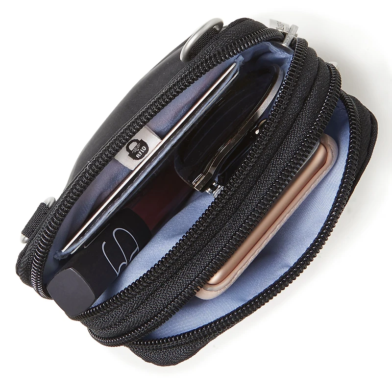 Take Two Rfid Bryant Crossbody - Black
