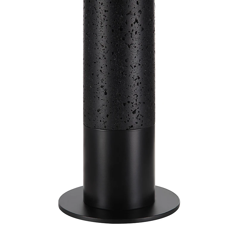 Lampe de table Kampen en fer noir mat