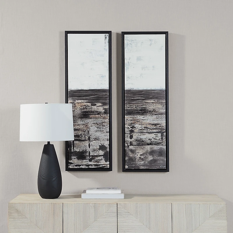 Art mural Spica sur toile de 15,1 po de largeur avec cadre en bois