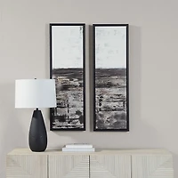 Art mural Spica sur toile de 15,1 po de largeur avec cadre en bois