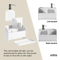 Umbra Sling Sink Caddy With Soap Pump - White