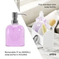 Umbra Sling Sink Caddy With Soap Pump - White