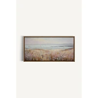 Oleka Rose Lagoon Framed Canvas Wall Art