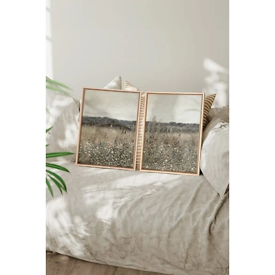 Oleka Faded Florals Duo Framed Canvas Wall Art
