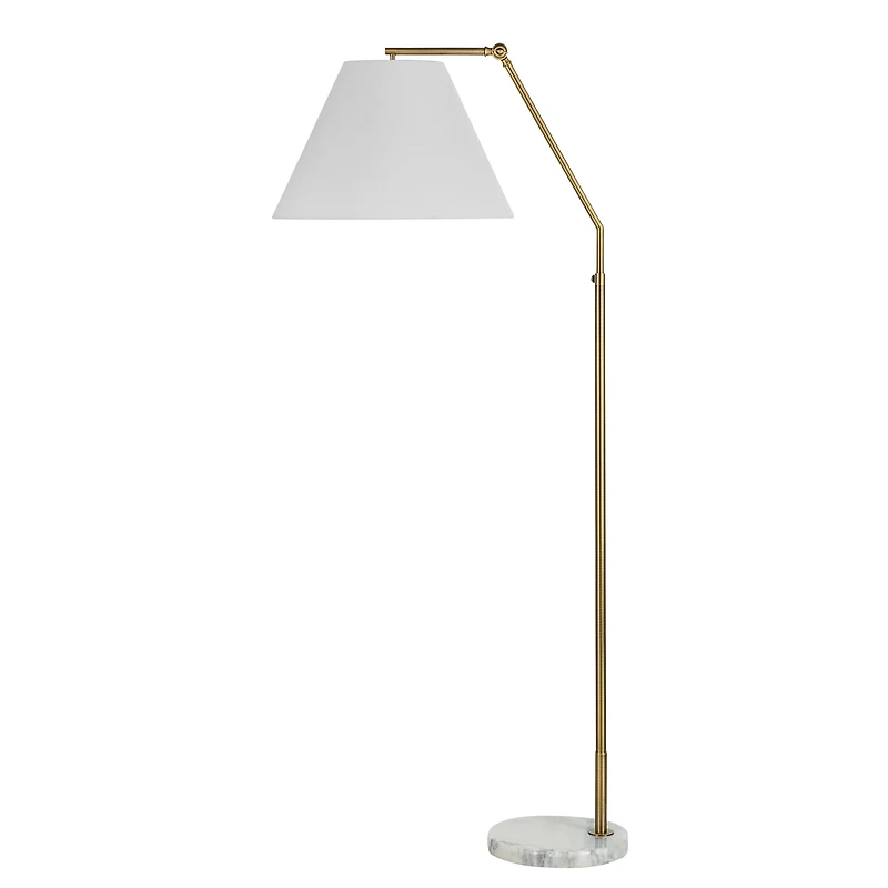 Claire Antqiue Brushed Brass Floor Lamp