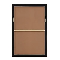 Cybel 24.1" Wide Wall Art with Wood Frame, Walnut