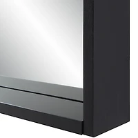 Cove 46" Tall Arch Rectangular Mirror, Matte Black