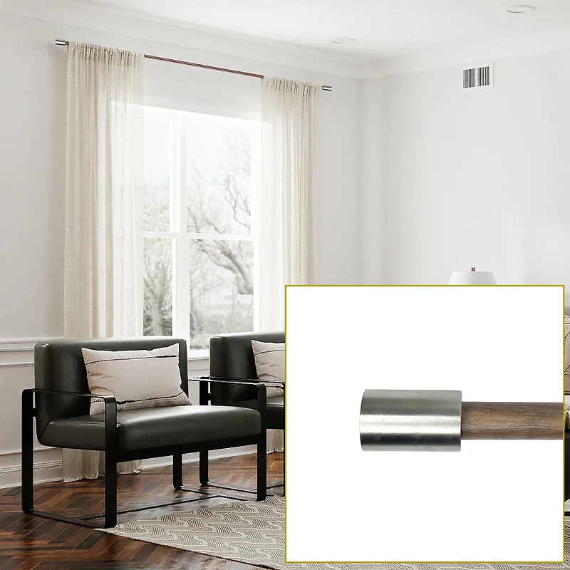 Exotique Veneer Curtain Rod